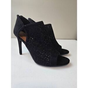 Christian Siriano Heels Sz 8 Black Suede